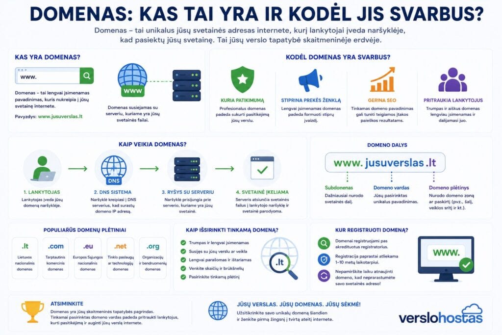 Domenas pagrindai ir svarba verslui