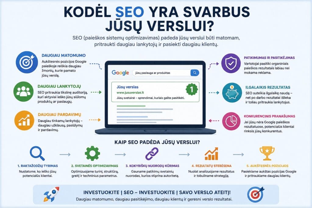 SEO nauda jūsų verslui