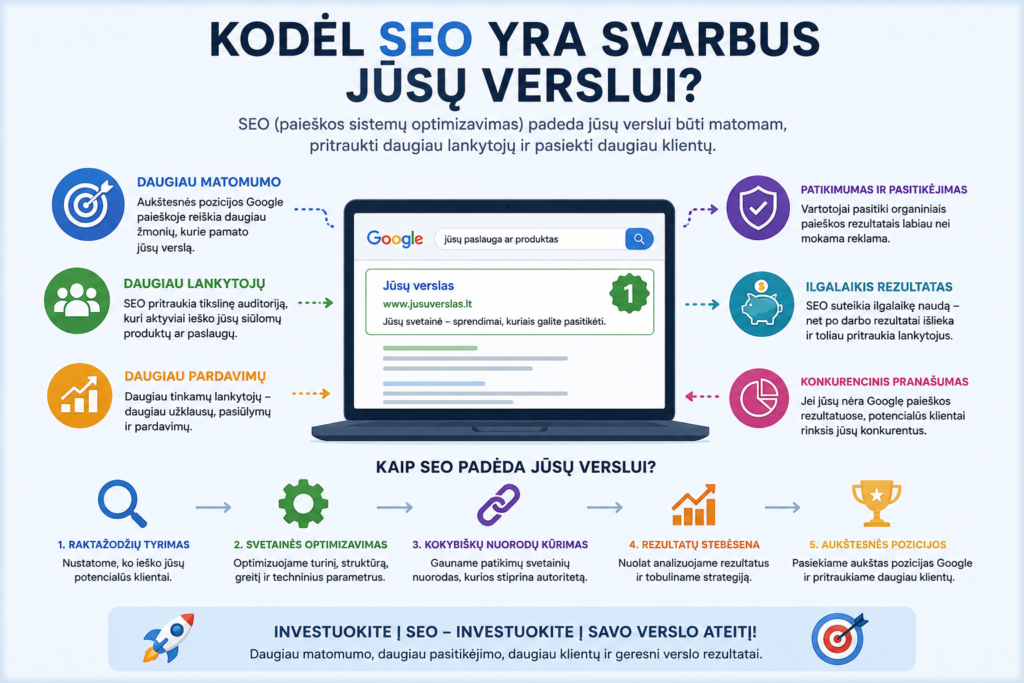 SEO nauda jūsų verslui