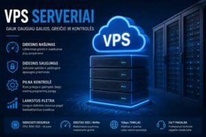VPS serveriai galinga ir saugi infrastruktūra