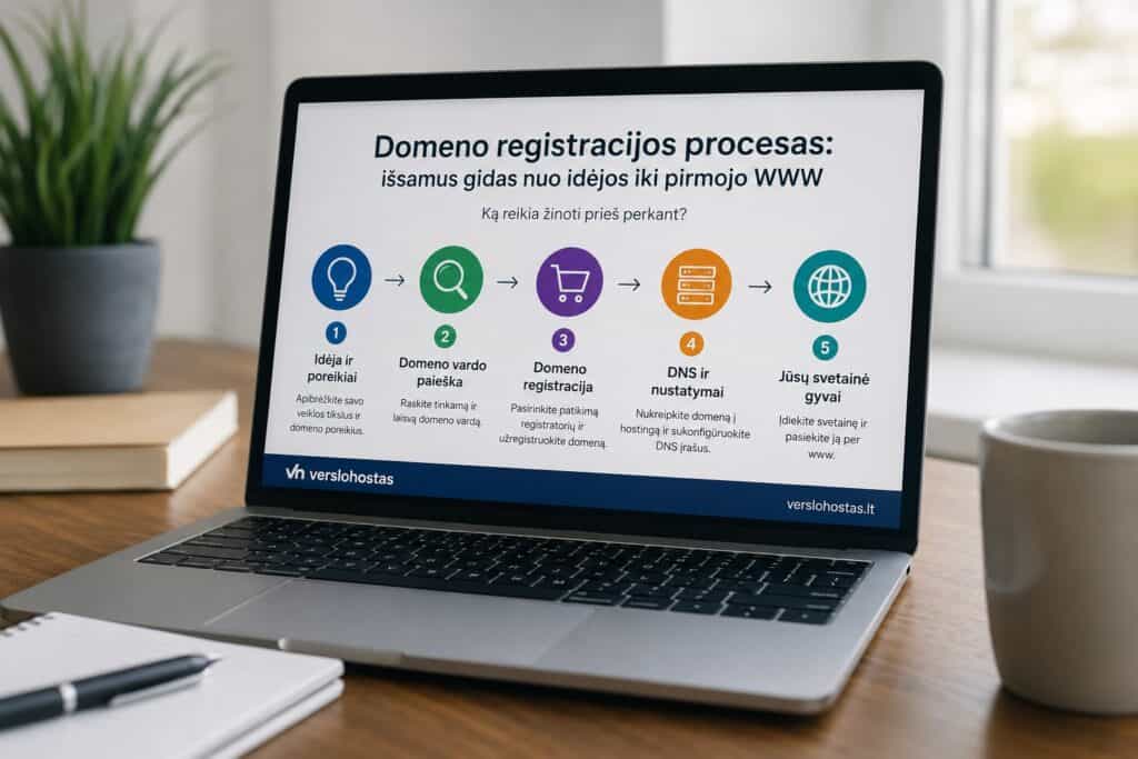 Domeno registracijos procesas