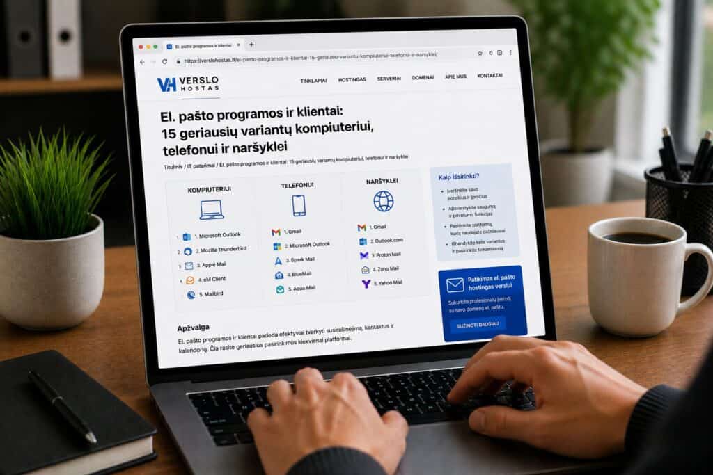 El. pašto programos ir klientai