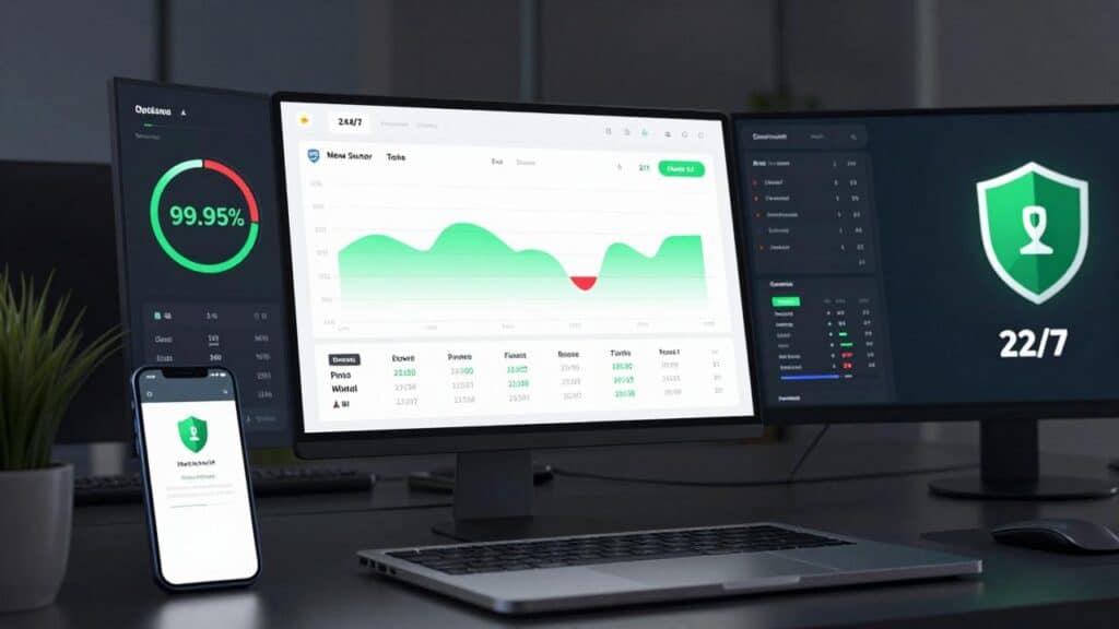Uptime monitoringo įrankiai (ar serveris veikia 247)